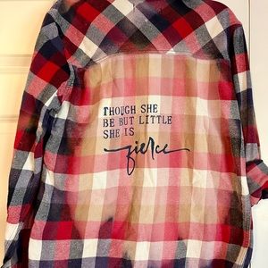 Distressed Unisex flannel